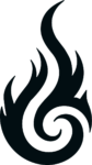 Flame Swirl SVG Bold Blaze Vector