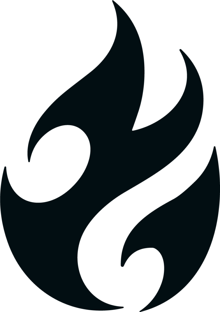 Flame Symbol SVG Bold Contrast Vector