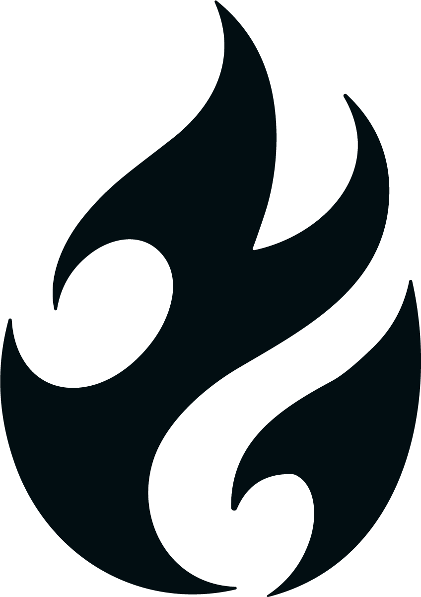 Flame Symbol SVG Bold Contrast Vector - Image 1
