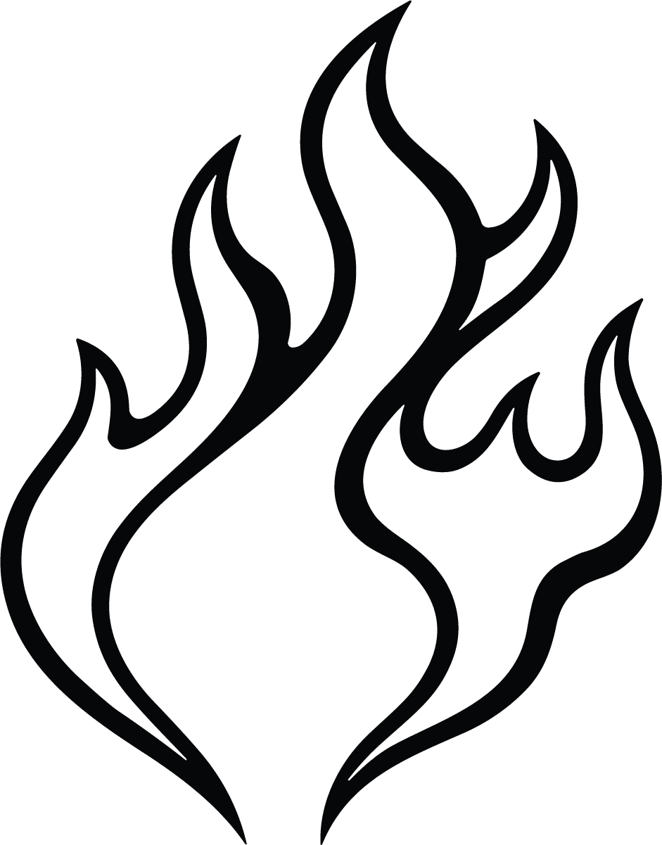 Flame SVG Bold Tribal Vector - Image 1