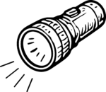 Flashlight SVG Bold Outline Vector