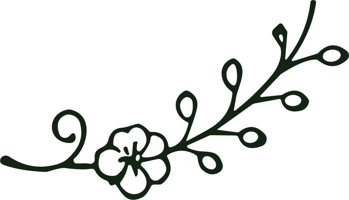 Floral Branch SVG Elegant Botanical Vector - Image 1