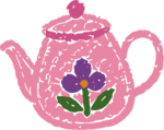 Floral Teapot SVG Sketchy Charm Vector