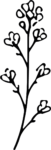 Flowering Branch SVG Delicate Botanical Vector
