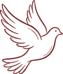 Flying Dove SVG Elegant Line Vector