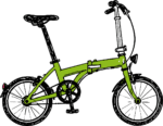 Folding Bicycle SVG Sketchy Line Art Vector