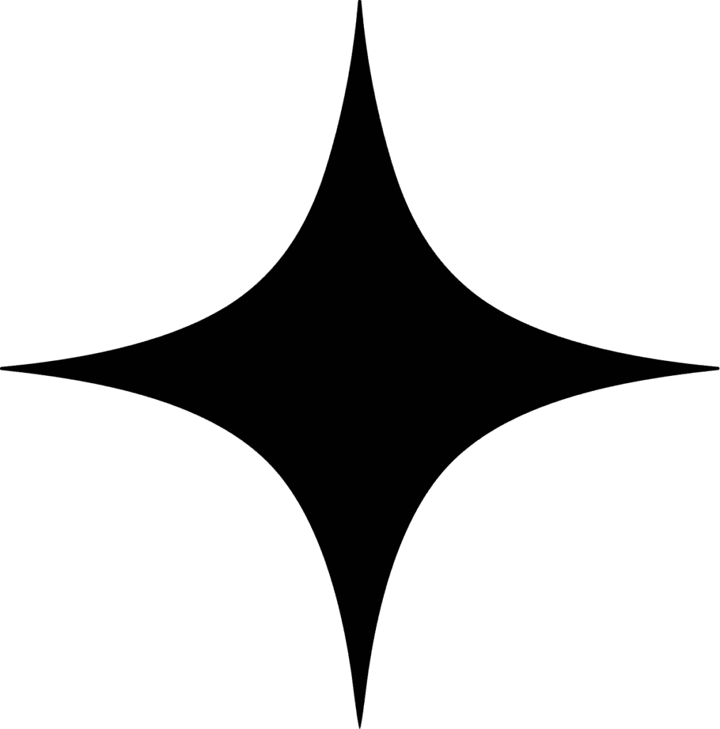 Four Point Star SVG Sharp Sparkle Vector