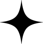 Four Point Star SVG Sharp Sparkle Vector