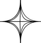 Four Point Star SVG Sleek Sparkle Vector
