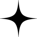 Four Point Star SVG Sharp Sparkle Vector
