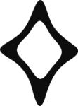 Four Point Star SVG Bold Sparkle Vector