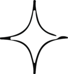 Four Point Star SVG Sketchy Sparkle Vector