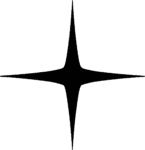 Four Point Star SVG Sharp Sparkle Vector
