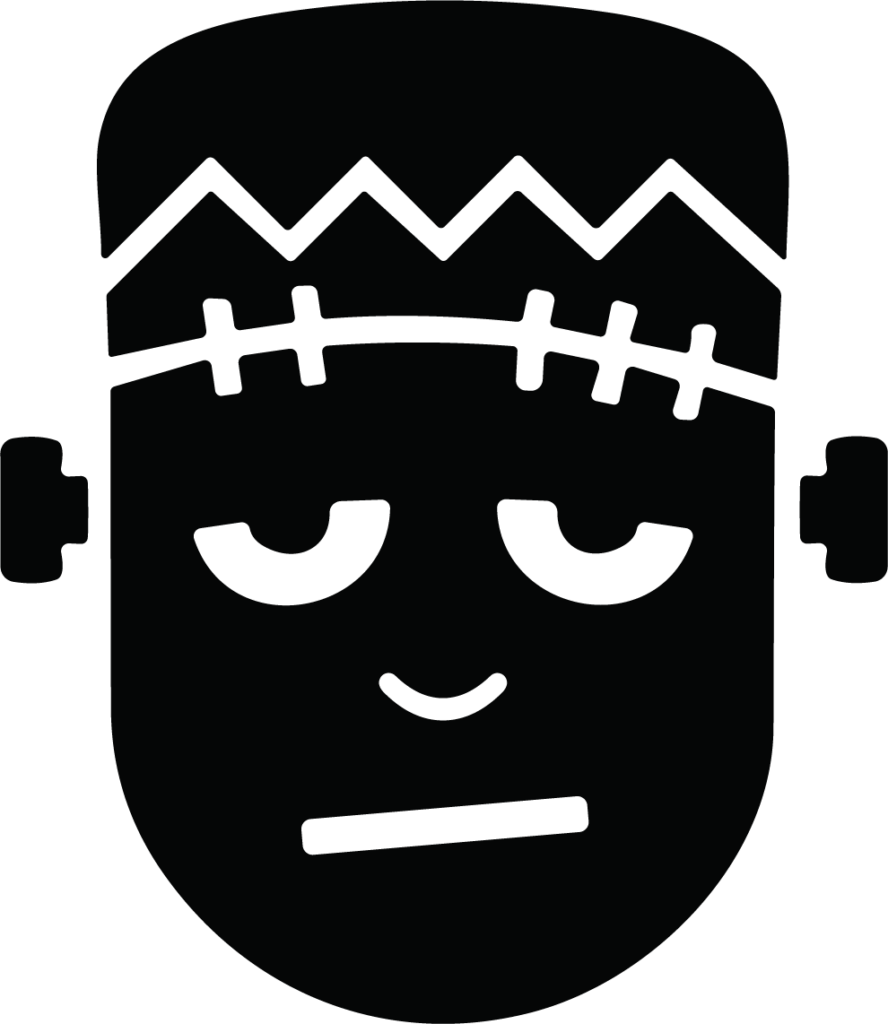 Frankenstein Face SVG Stitched Monster Vector