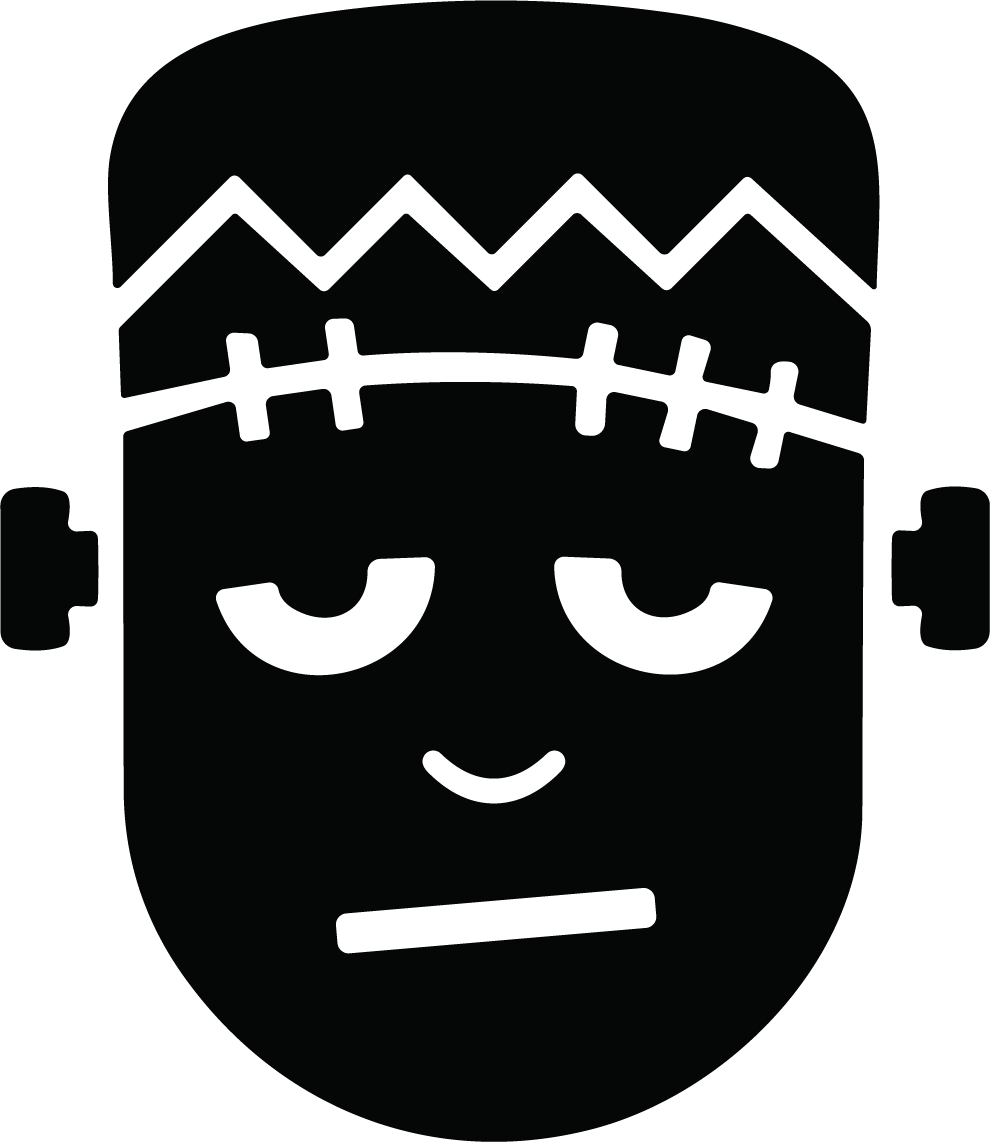 Frankenstein Face SVG Stitched Monster Vector - Image 1