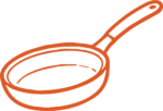 Frying Pan SVG Simple Outline Vector