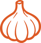 Garlic Bulb SVG Bold Outline Vector