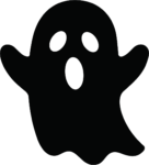 Ghost SVG Spooky Silhouette Vector