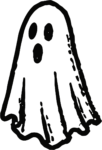 Ghost SVG Spooky Sketch Vector