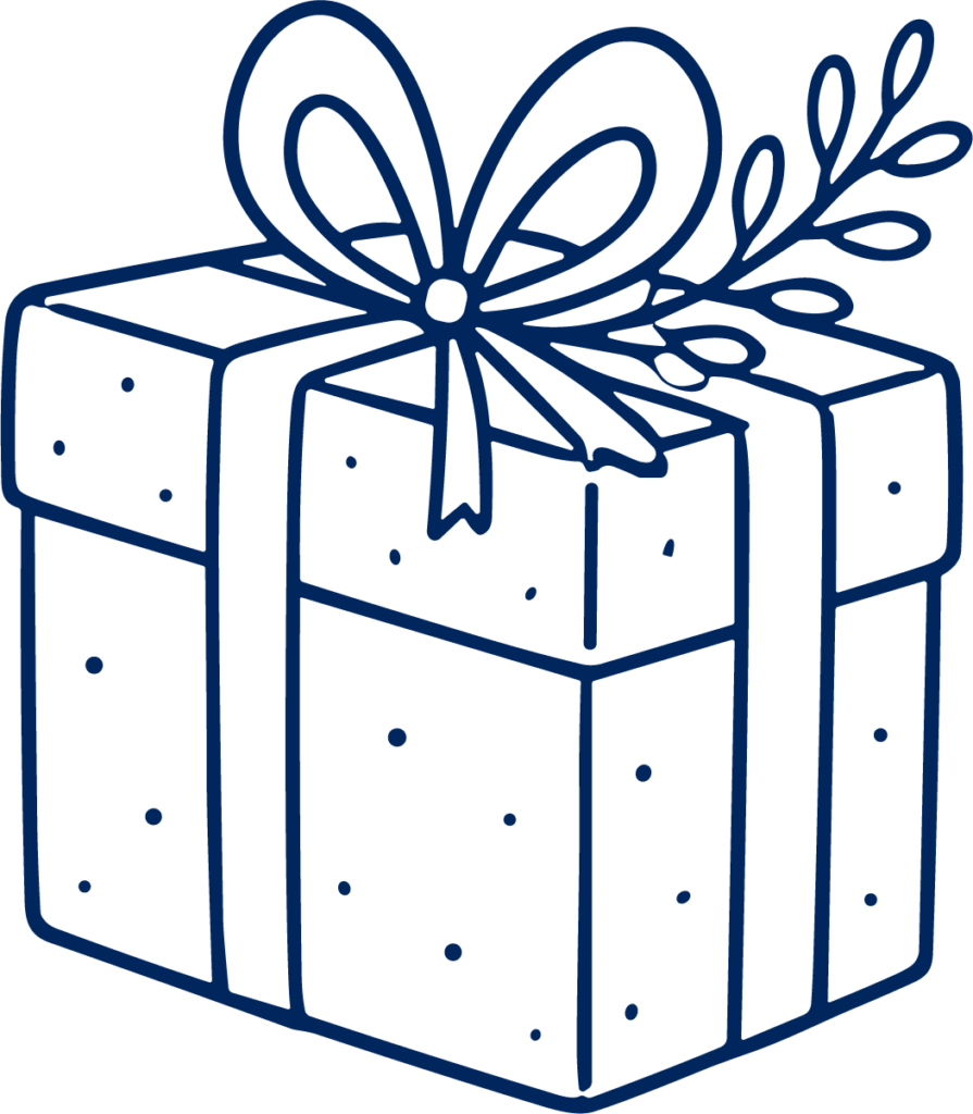 Gift Box SVG Ribboned Elegance Vector
