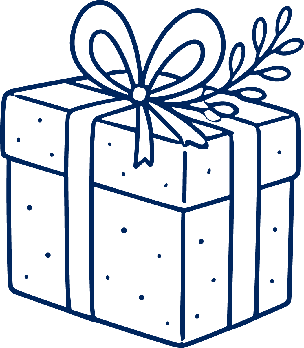 Gift Box SVG Ribboned Elegance Vector - Image 1