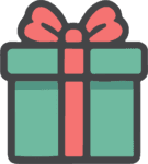 Gift Box SVG Wrapped Present Vector