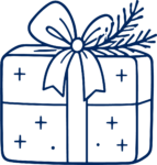 Gift Box SVG Festive Sparkle Vector