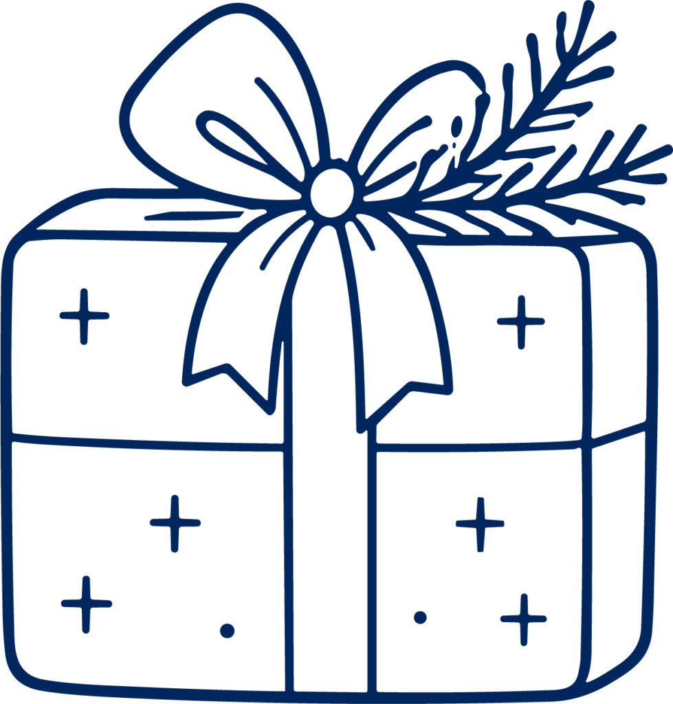 Gift Box SVG Festive Sparkle Vector