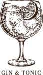 Gin And Tonic SVG Sketchy Line Vector