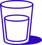 Glass Cup SVG Bold Outline Vector