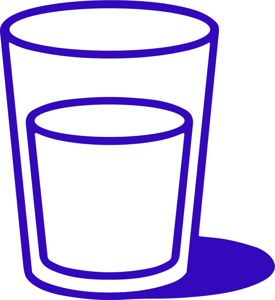 Glass Cup SVG Bold Outline Vector