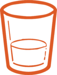 Glass Of Water SVG Simple Outline Vector