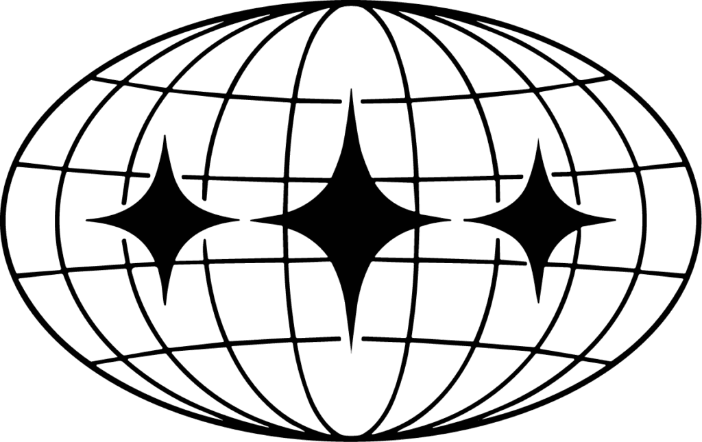 Globe Grid Stars SVG Celestial Wireframe Vector