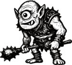 Goblin Warrior SVG Grim Ink Vector