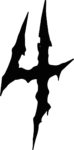 Gothic Cross Symbol SVG Jagged Silhouette Vector