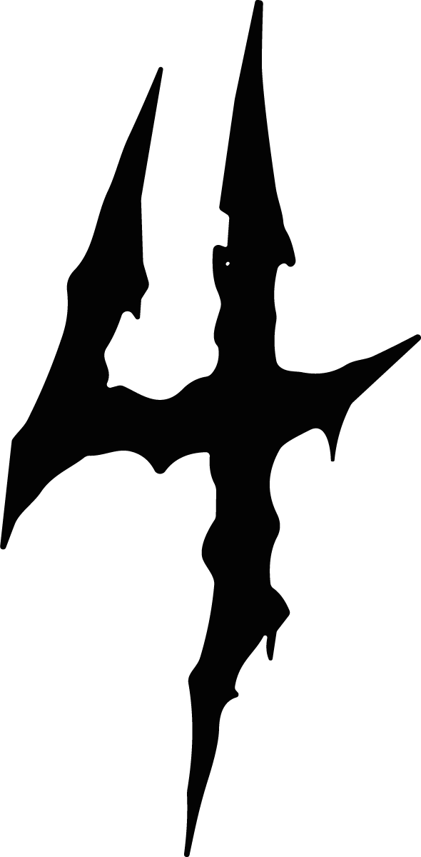Gothic Cross Symbol SVG Jagged Silhouette Vector - Image 1