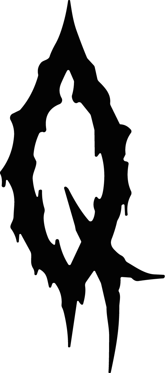 Gothic Emblem SVG Jagged Silhouette Vector - Image 1