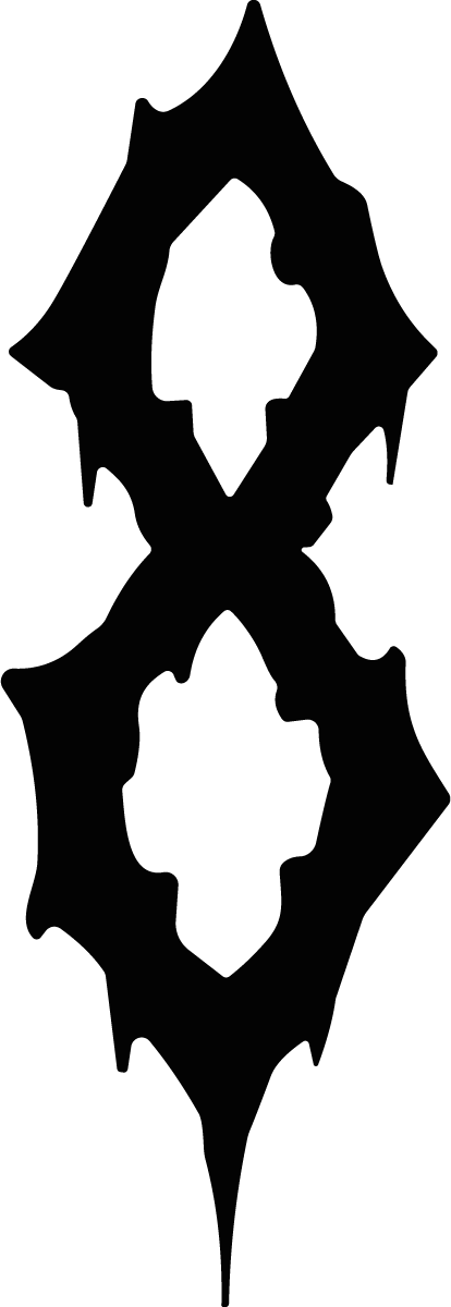 Gothic Symbol SVG Dark Dripping Vector - Image 1
