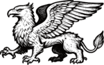 Griffin SVG Bold Heraldic Vector