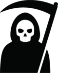 Grim Reaper SVG Ominous Silhouette Vector