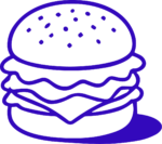 Hamburger SVG Bold Outline Vector