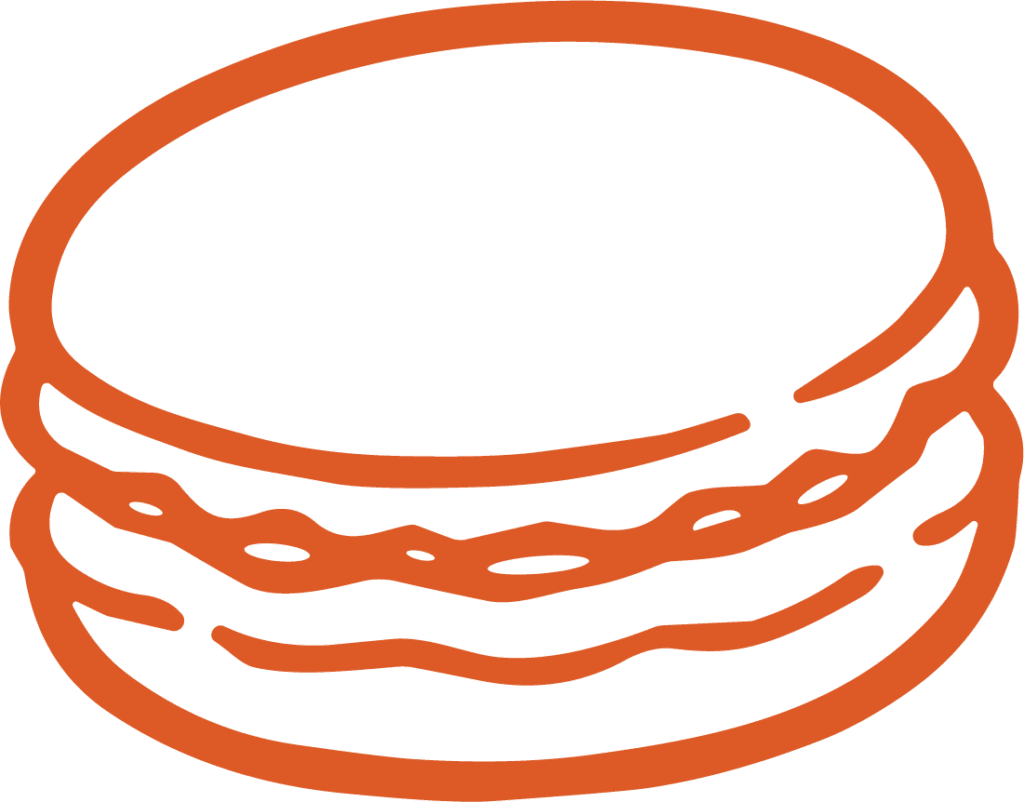 Hamburger SVG Bold Outline Vector
