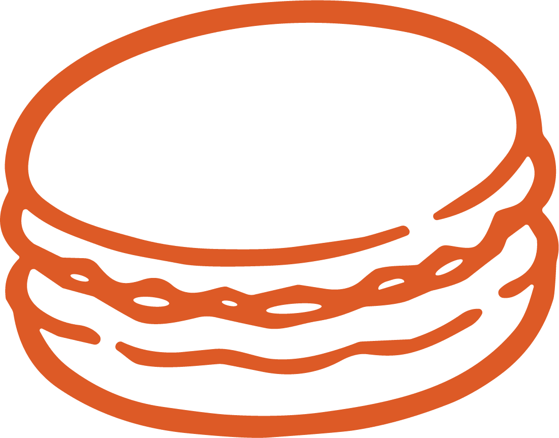 Hamburger SVG Bold Outline Vector - Image 1