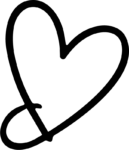 Heart Doodle SVG Loopy Sketch Vector