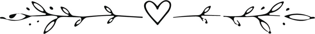 Heart Floral Divider SVG Delicate Botanical Vector