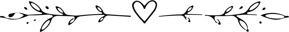 Heart Floral Divider SVG Delicate Botanical Vector - Image 1