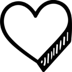 Heart Outline SVG Bold Sketchy Vector