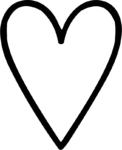 Heart Outline SVG Bold Sketch Vector