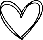 Heart Outline SVG Sketchy Scribble Vector