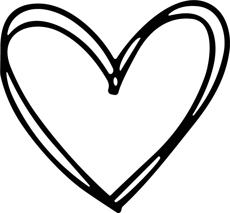 Heart Outline SVG Sketchy Scribble Vector